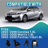 Engine Motor and Transmission Mount Kit Compatible with 2003-2008 Corolla 1.8L & 2003-2008 Matrix 1.8L & 2003-2008 Pontiac Vibe 1.8L Auto Transmission Repklace OE A4220 A4219 A4218 A4221 4pcs